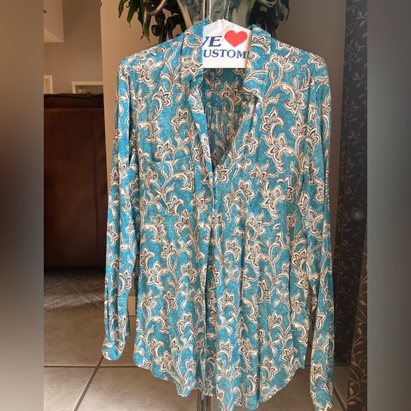 Anthropology Pilco Floral Print Blouse - Picture 1 of 7